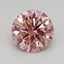 0.60 Ct. Fancy Vivid Pink Round Lab Grown Diamond