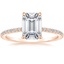 14K Rose Gold Demi Three-Quarter Coverage Diamond Ring (1/3 ct. tw.), smalltop view