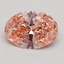 1.30 Ct. Fancy Intense Pink Oval Lab Grown Diamond