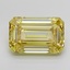 5.14 Ct. Fancy Intense  Yellow Emerald Lab Grown Diamond