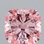3.02 Ct. Fancy Intense Pink Cushion Lab Grown Diamond