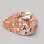 0.77 Ct. Fancy Intense Pink Pear Lab Grown Diamond
