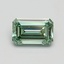 1.03 Ct. Fancy Vivid Pacific Green Emerald Lab Grown Diamond