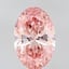 2.29 Ct. Fancy Vivid Pink Oval Lab Grown Diamond