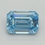 4.18 Ct. Fancy Vivid Blue Emerald Lab Grown Diamond