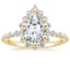 18K Yellow Gold Marseille Halo Diamond Ring (1/2 ct. tw.), smalltop view