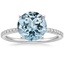 18K White Gold Ballad Half Coverage Diamond Ring (1/8 ct. tw.), smalltop view