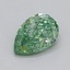 0.34 Ct. Fancy Vivid  Green Pear Lab Grown Diamond