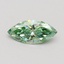 0.5 Ct. Fancy Vivid Pacific Green Marquise Lab Grown Diamond