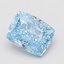 1.99 Ct. Fancy Vivid Blue Cushion Lab Grown Diamond