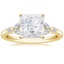18K Yellow Gold Verbena Diamond Ring, smalltop view