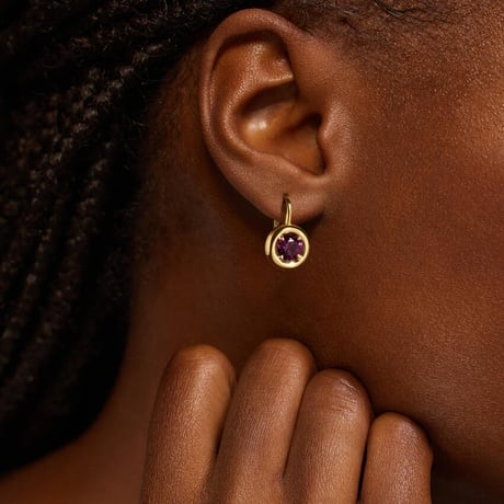 Andrea Moyo Garnet Drop Earrings