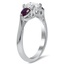 Three Stone Trellis Ring with Pear Alexandrites, smallview
