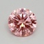 0.40 Ct. Fancy Vivid Pink Round Lab Grown Diamond