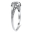 The Meryl Ring, smalltop view on a hand