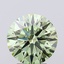 3.04 Ct. Fancy Green Round Lab Grown Diamond