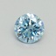 0.50 Ct. Fancy Vivid Blue Round Lab Grown Diamond