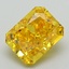 2.63 Ct. Fancy Vivid Yellow Radiant Lab Grown Diamond