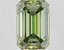 4.08 Ct. Fancy Vivid  Green Emerald Lab Grown Diamond