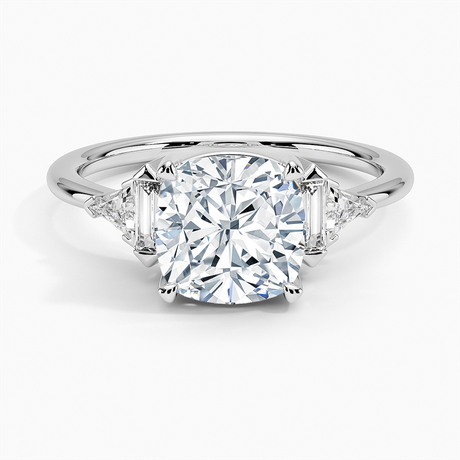 18K White Gold Edie Art Deco Diamond Ring