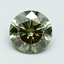 3.00 Ct. Fancy Vivid Green Round Lab Grown Diamond