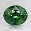 7.8x6.7mm Green Oval Sapphire