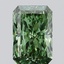 1.50 Ct. Fancy Vivid  Green Radiant Lab Grown Diamond