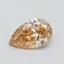 0.76 Ct. Fancy Intense Brownish Yellow Pear Lab Grown Diamond
