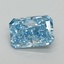 1.50 Ct. Fancy Vivid Blue Radiant Lab Grown Diamond
