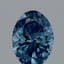 0.32 Ct. Fancy Vivid  Blue Oval Lab Grown Diamond