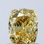 1.02 Ct. Fancy Intense Yellow Cushion Lab Grown Diamond
