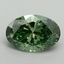 2.02 Ct. Fancy Vivid Pacific Green Oval Lab Grown Diamond