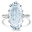 Retro Aquamarine Cocktail Ring