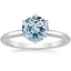 18K White Gold Esme 1.8mm Ring, smalltop view