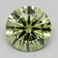 1.01 Ct. Fancy Vivid  Green Round Lab Grown Diamond