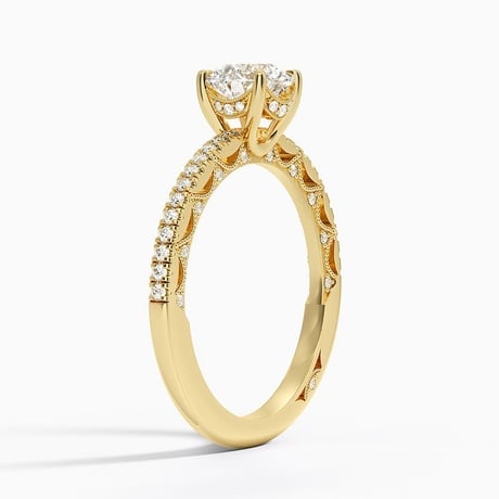 Tacori Lunetta Crescent Diamond Ring