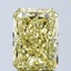 3.08 Ct. Fancy Vivid Yellow Radiant Lab Grown Diamond
