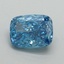 1.51 Ct. Fancy Vivid Blue Cushion Lab Grown Diamond