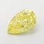 3.17 Ct. Fancy Vivid  Yellow Pear Lab Grown Diamond