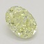 0.75 Ct. Fancy Light Yellow Oval Diamond