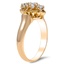 The Jaela Ring, smalltop view on a hand