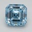 1.01 Ct. Fancy Intense Blue Asscher Lab Grown Diamond