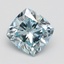 1.80 Ct. Fancy Intense Blue Cushion Lab Grown Diamond