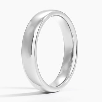 Low Profile 4.5mm Wedding Ring in Platinum