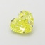 1.01 Ct. Fancy Vivid  Yellow Heart Lab Grown Diamond