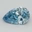 8.75 Ct. Fancy Vivid Blue Pear Lab Grown Diamond
