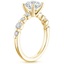 18K Yellow Gold Bordeaux Diamond Ring, smallside view