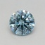 0.38 Ct. Fancy Vivid Blue Round Lab Grown Diamond
