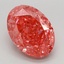 3.37 Ct. Fancy Vivid Pink Oval Lab Grown Diamond