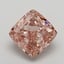 4.05 Ct. Fancy Intense Brownish Pink Cushion Lab Grown Diamond